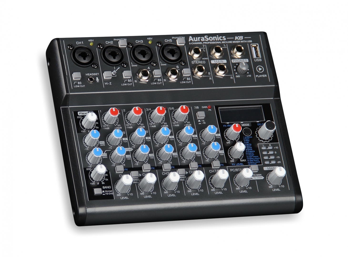 AuraSonics K8 компактный микшерный пульт в Красноярске