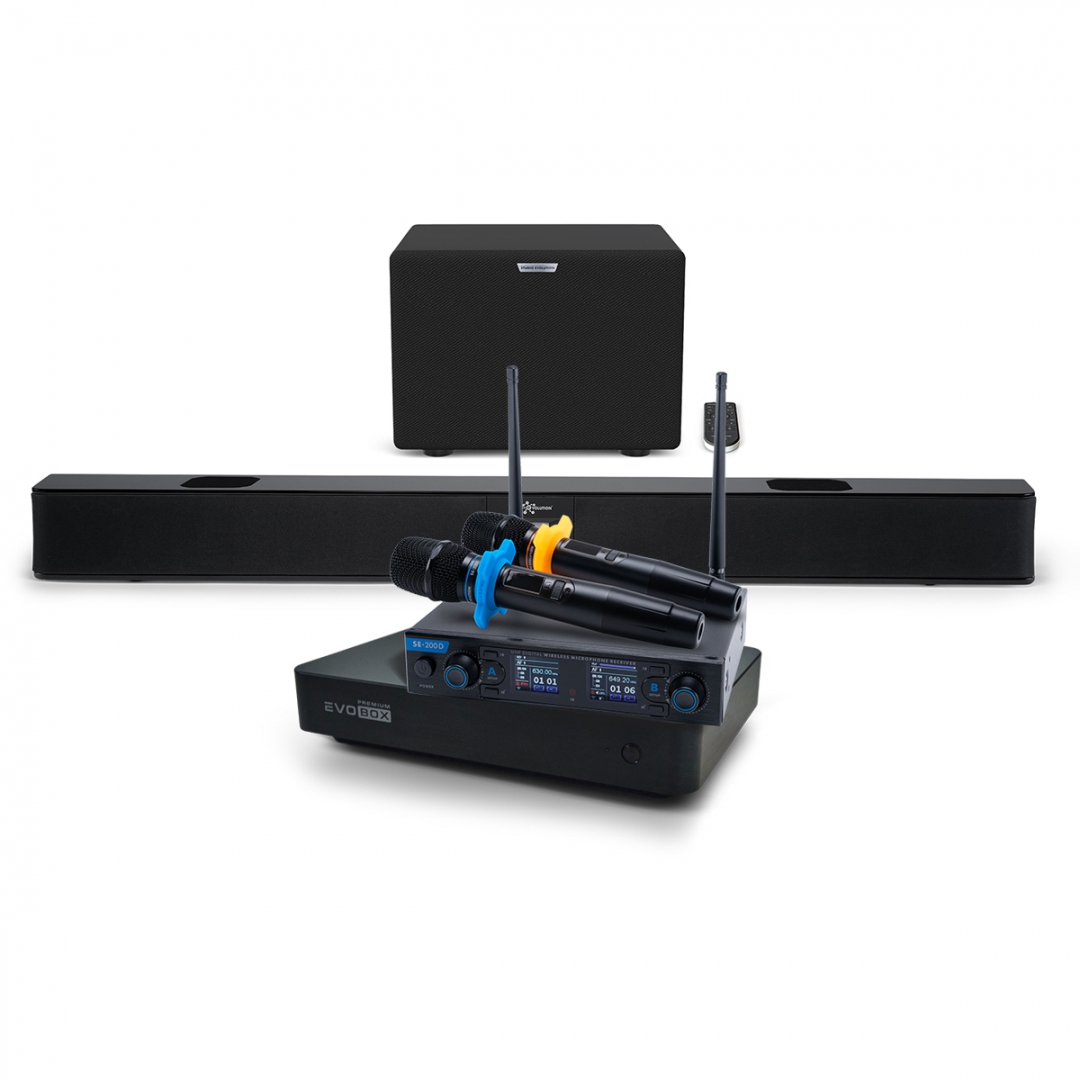 Hi-End караоке-система EVOBOX Premium + EvoSoundBar (саундбар с караоке) в Красноярске