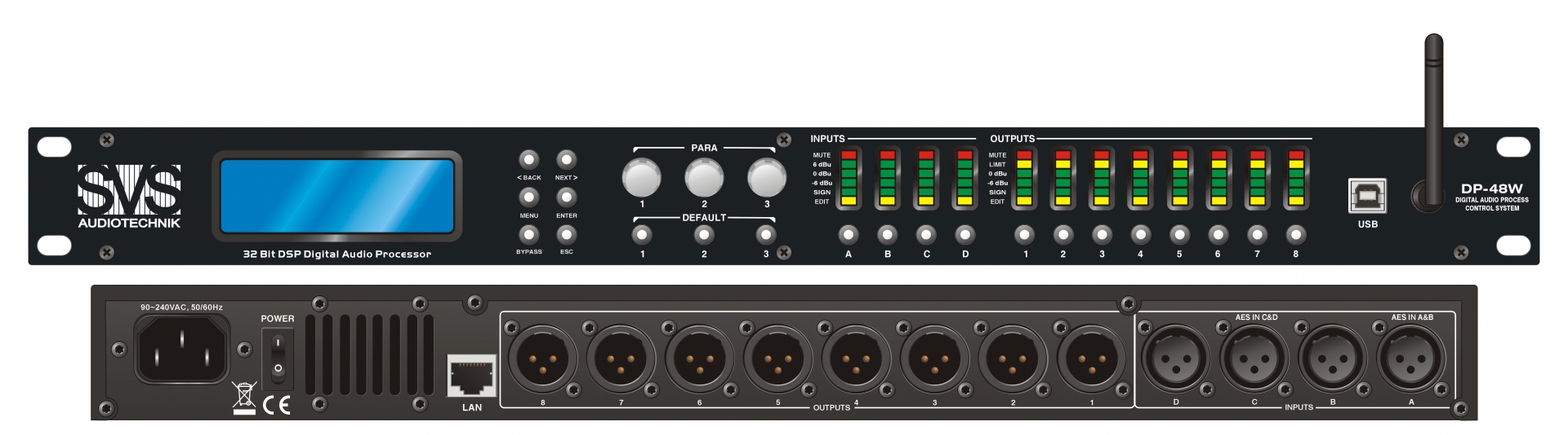 SVS Audiotechnik DP-48W Цифровой процессор: 4 входа 8 выходов в Красноярске