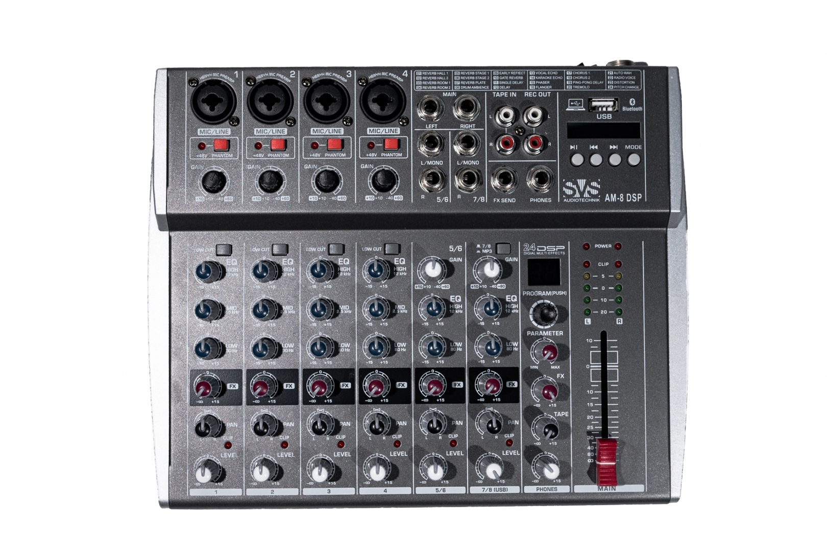 SVS Audiotechnik mixers AM-8 DSP Микшерный пульт аналоговый, 8-канальный в Красноярске