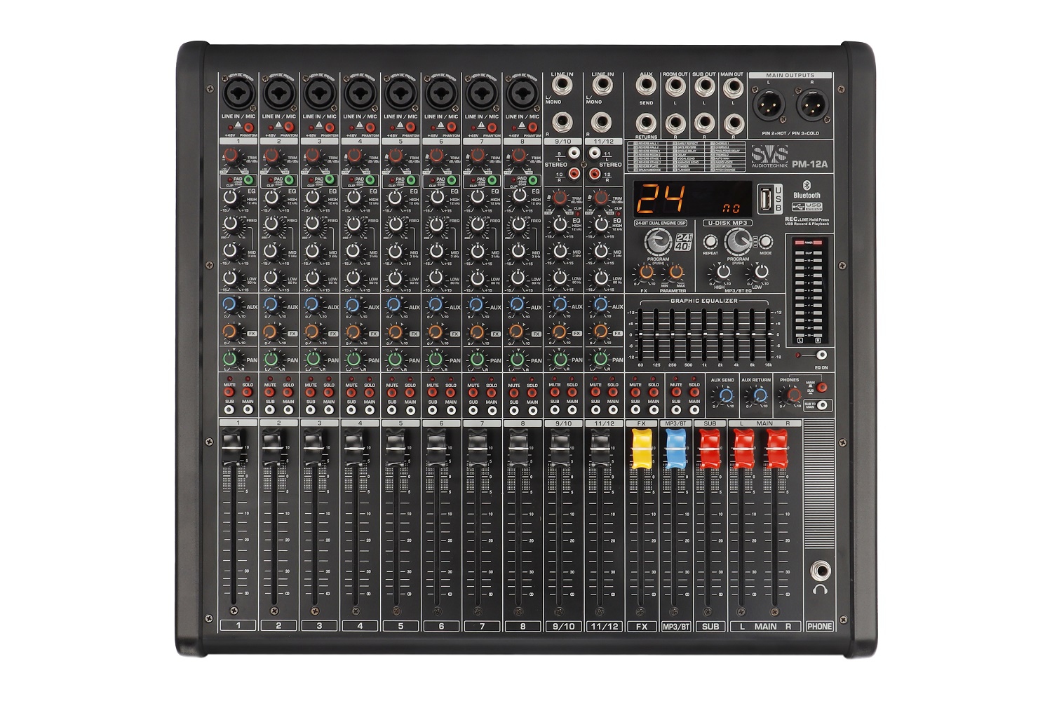 SVS Audiotechnik mixers PM-12A Активный аналоговый микшерный пульт, 12-канальный в Красноярске
